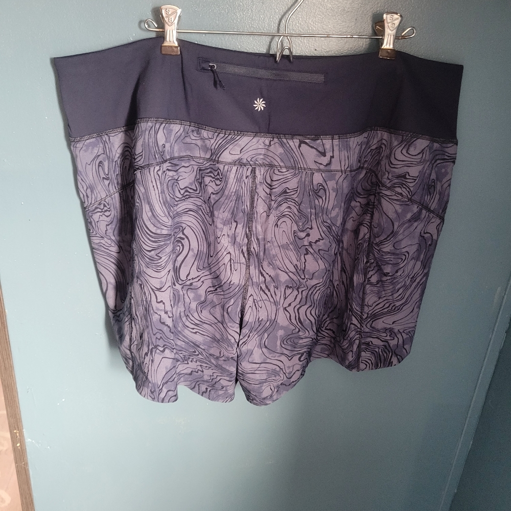 Athleta NWT size 2X 3.5 inch Run With It printed short - Picture 3 of 8